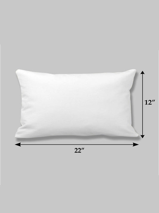 White Polyster Microfiber 12"x22" Cushion Insert