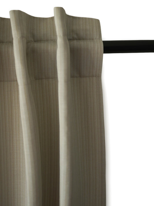 Door Curtain Cotton Blend Solid Off White - 52" X 84" (Hidden Loop)