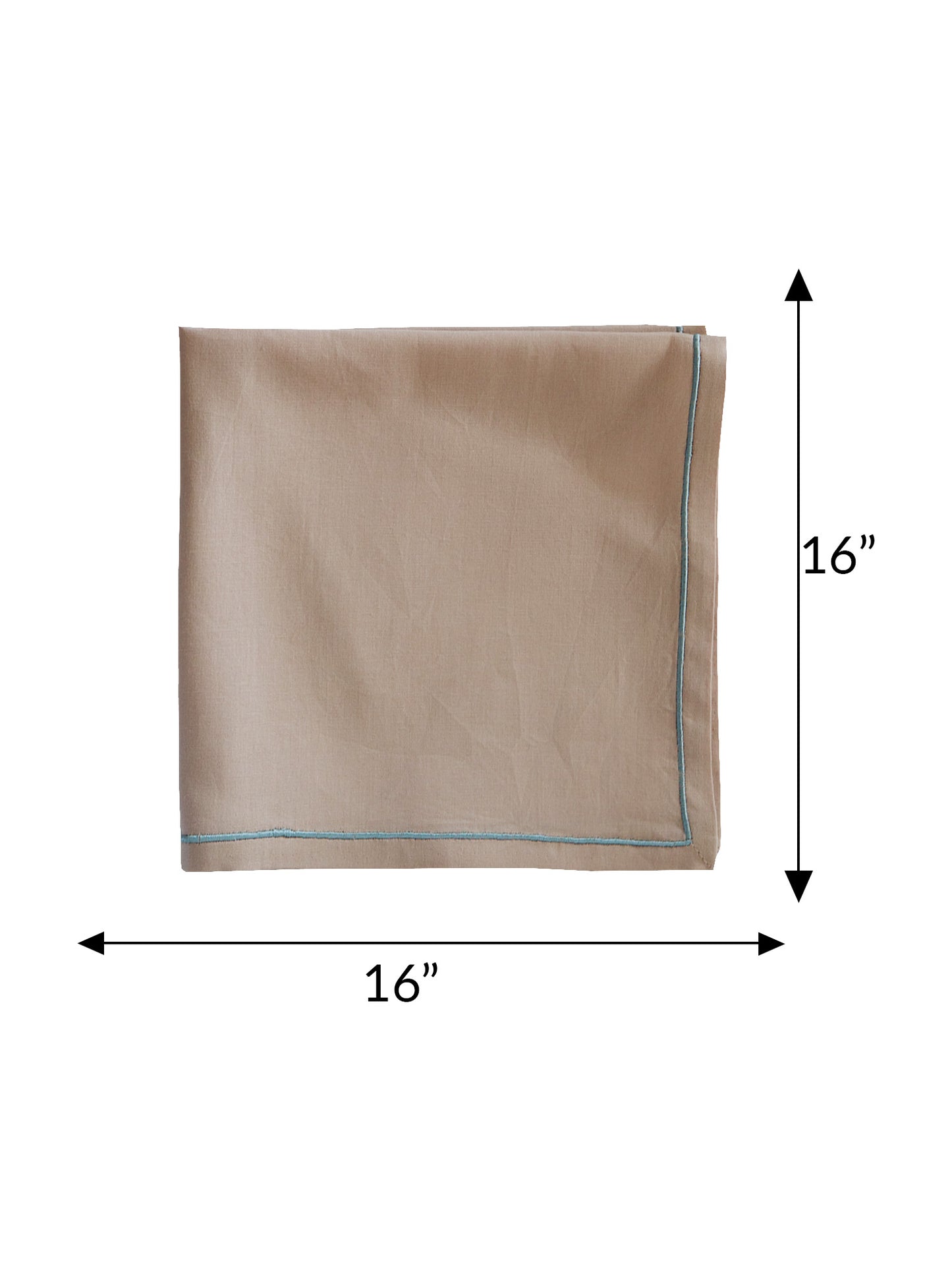 Embroidered Placemat/Tablemats and Napkins Set Polycanvas - Light Blue Set of 6 Mats 13x19 in & 6 Napkins 16x16in (33x48 cms, 40x40 cms)