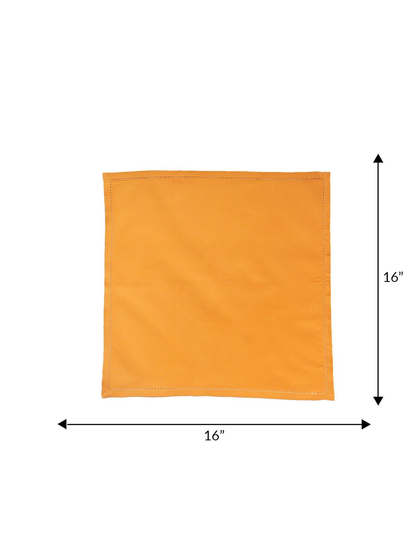 Table Mats and Napkin with Flat Piping, Brown and Mustard Yellow - 12x18in, 16x16in