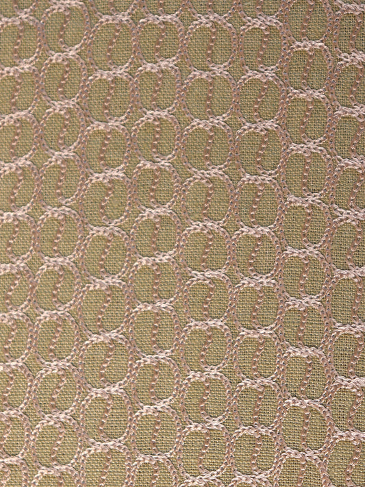 Golden Embroidered Table Runner | Cotton Blend | 4 and 6 Seater | 12 Inch x 84 Inch | Green