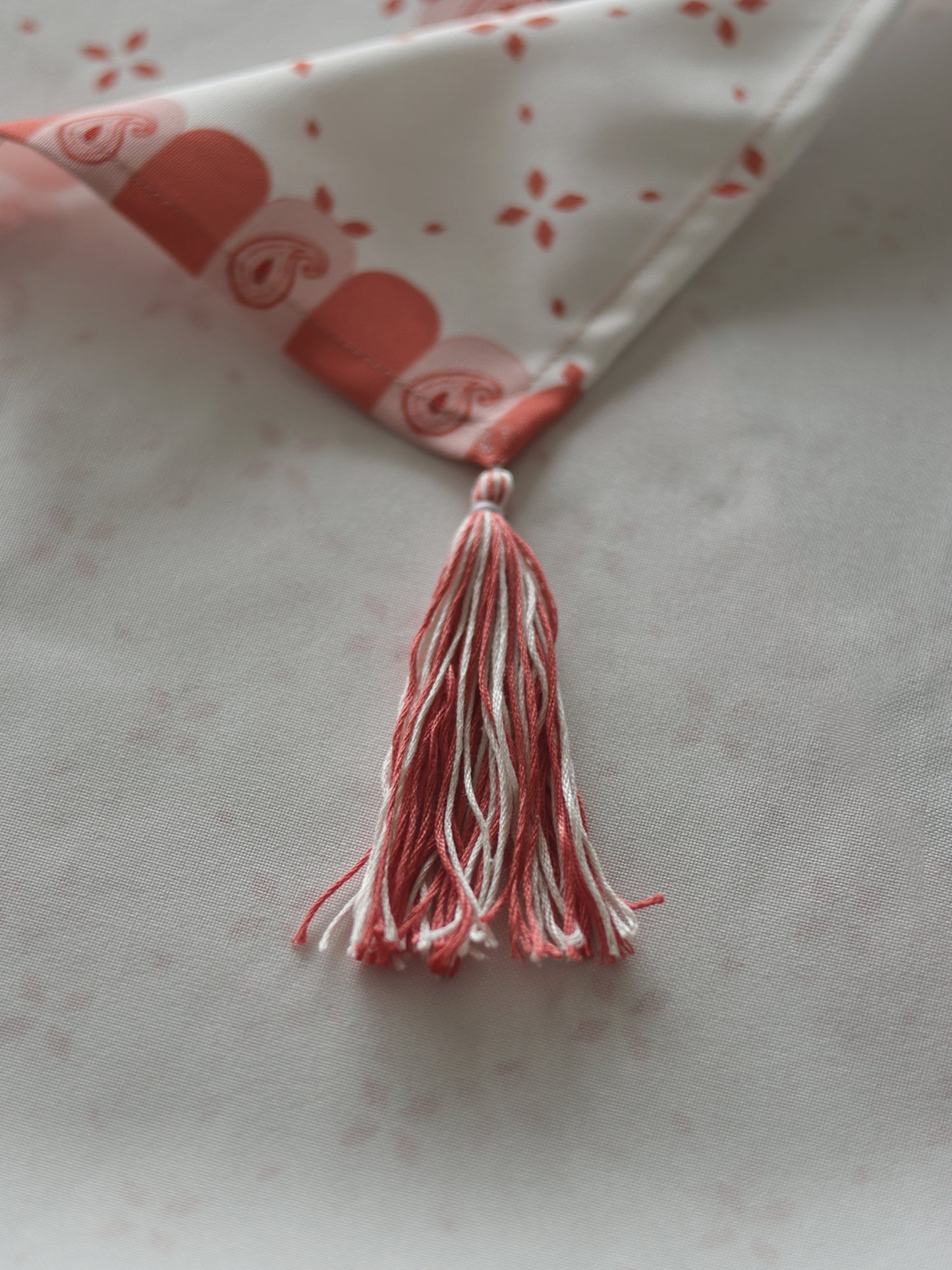 Multicolor Printed Polycotton Table Runner with Hand Tassels | 12 Inch x 84 Inch