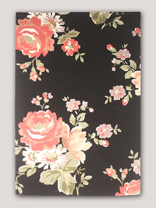 Carpet Hand Tufted 100% Woollen Black - 2ft X 4ft