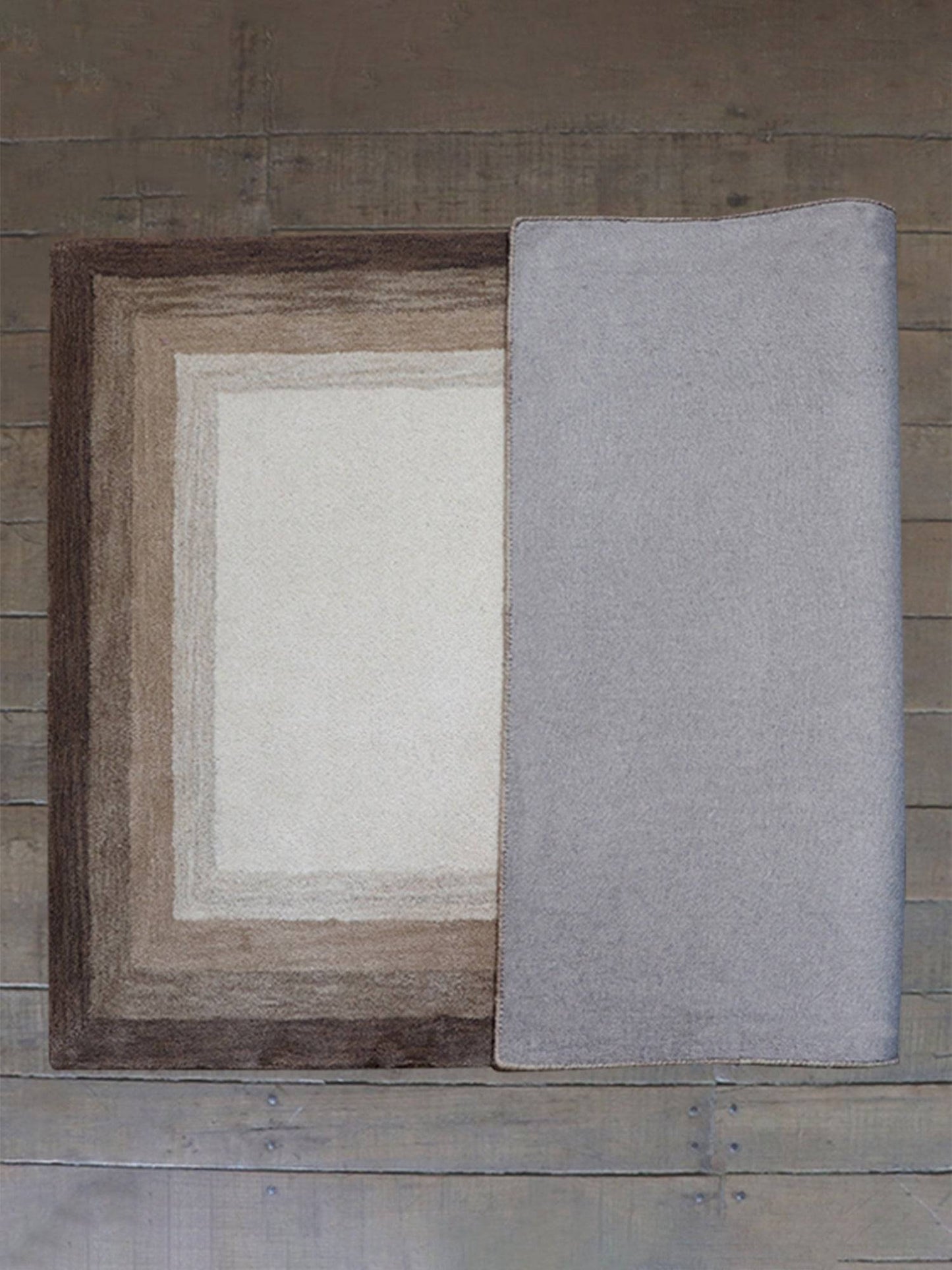 Carpet Hand Tufted 100% Woollen Mushroom Ombre - 4ft X 6ft