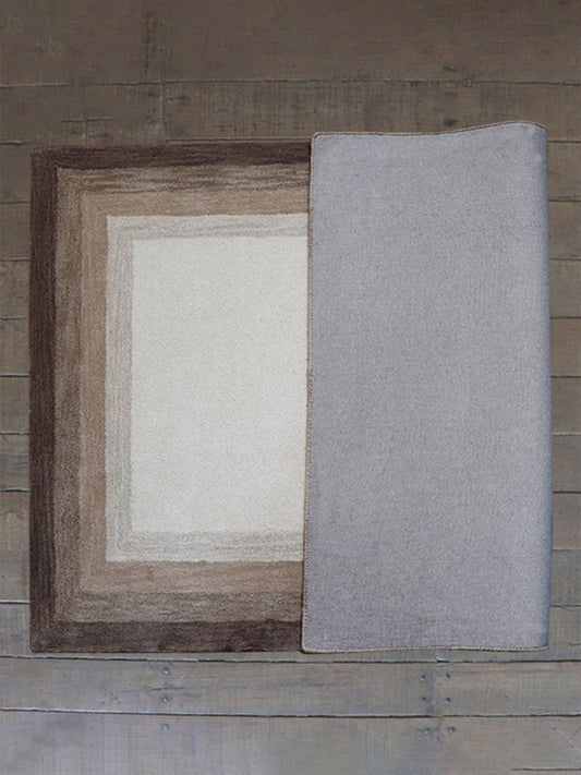 Carpet Hand Tufted 100% Woollen Mushroom Ombre - 4ft X 6ft