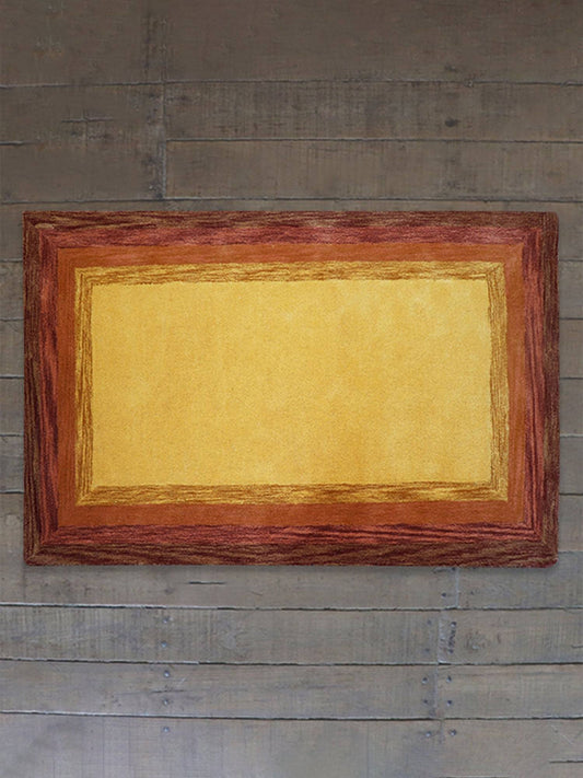 Carpet Hand Tufted 100% Woollen Rust And Brown Ombre - 4ft X 6ft