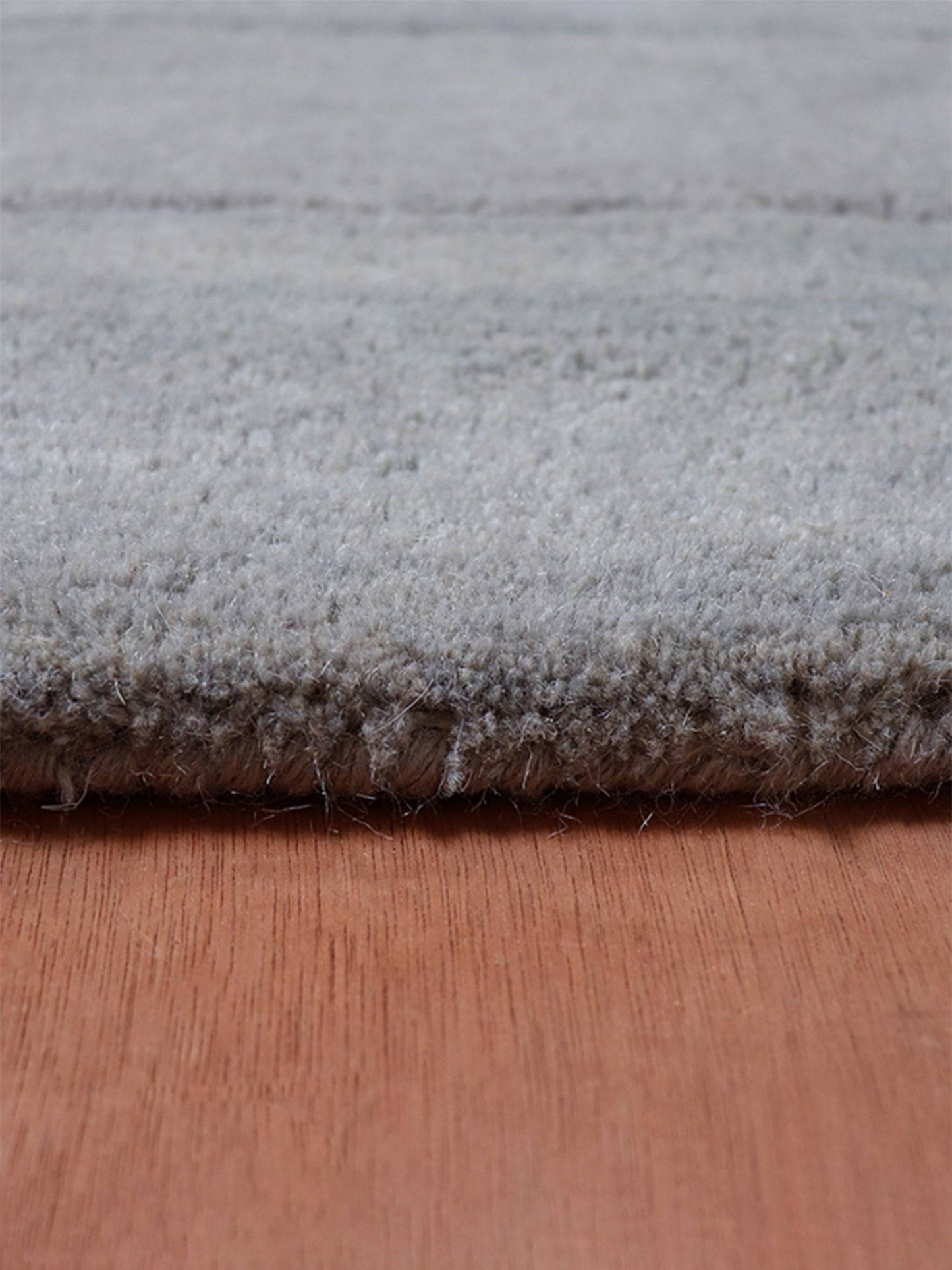 Carpet Hand Tufted 100% Woollen Off White Red Grey Block - 4ft X 6ft