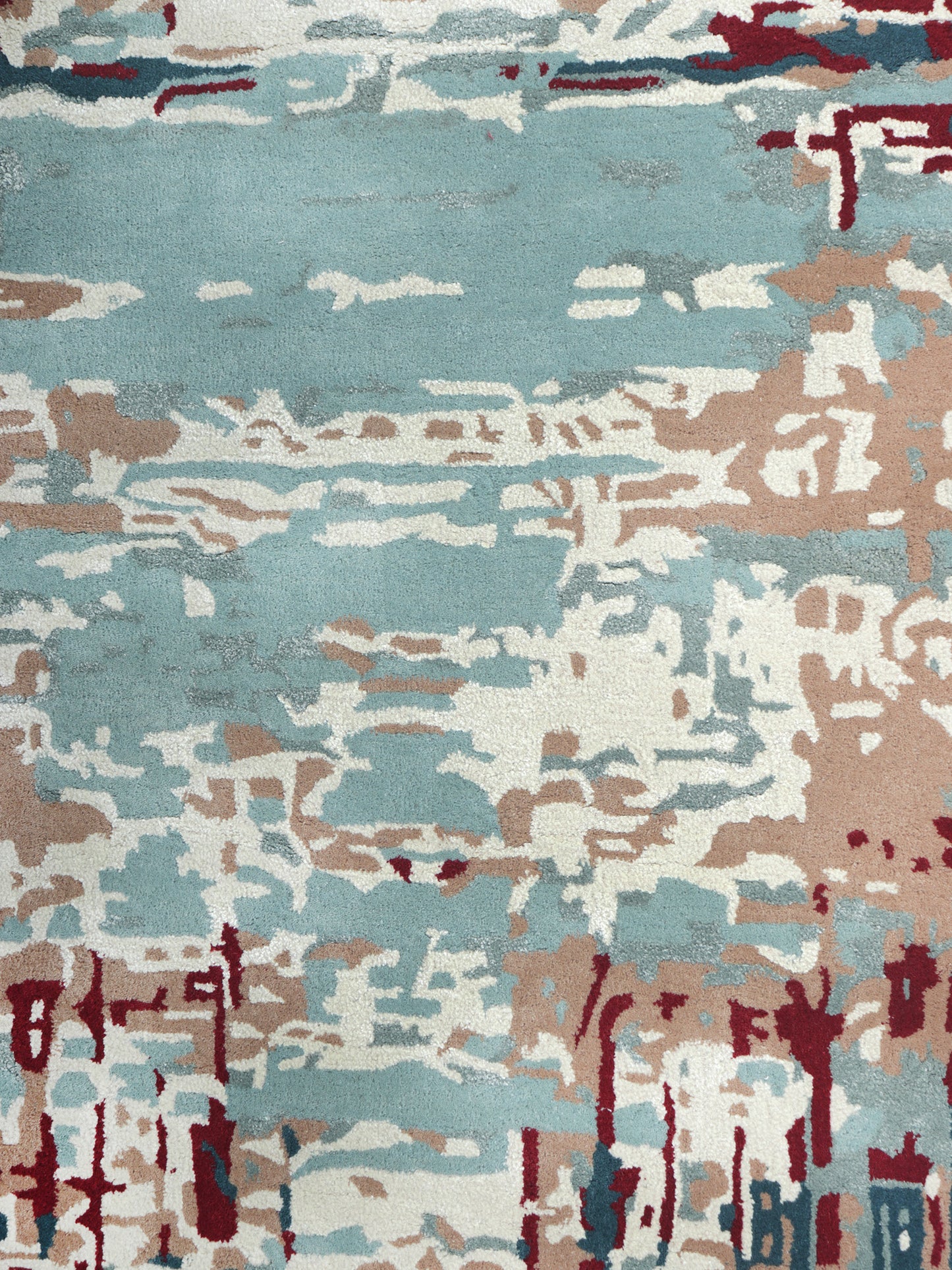 Carpet Hand Tufted 100% Woolen Abstract Multi - 4 X 6 Feet