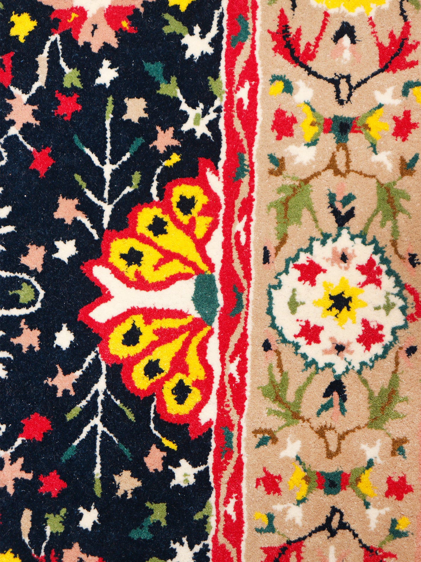 Hand Tufted Traditional Motifs Design | 100% Woolen Premium Carpet | Living Room | Bedroom | 5 ft x 7 ft |