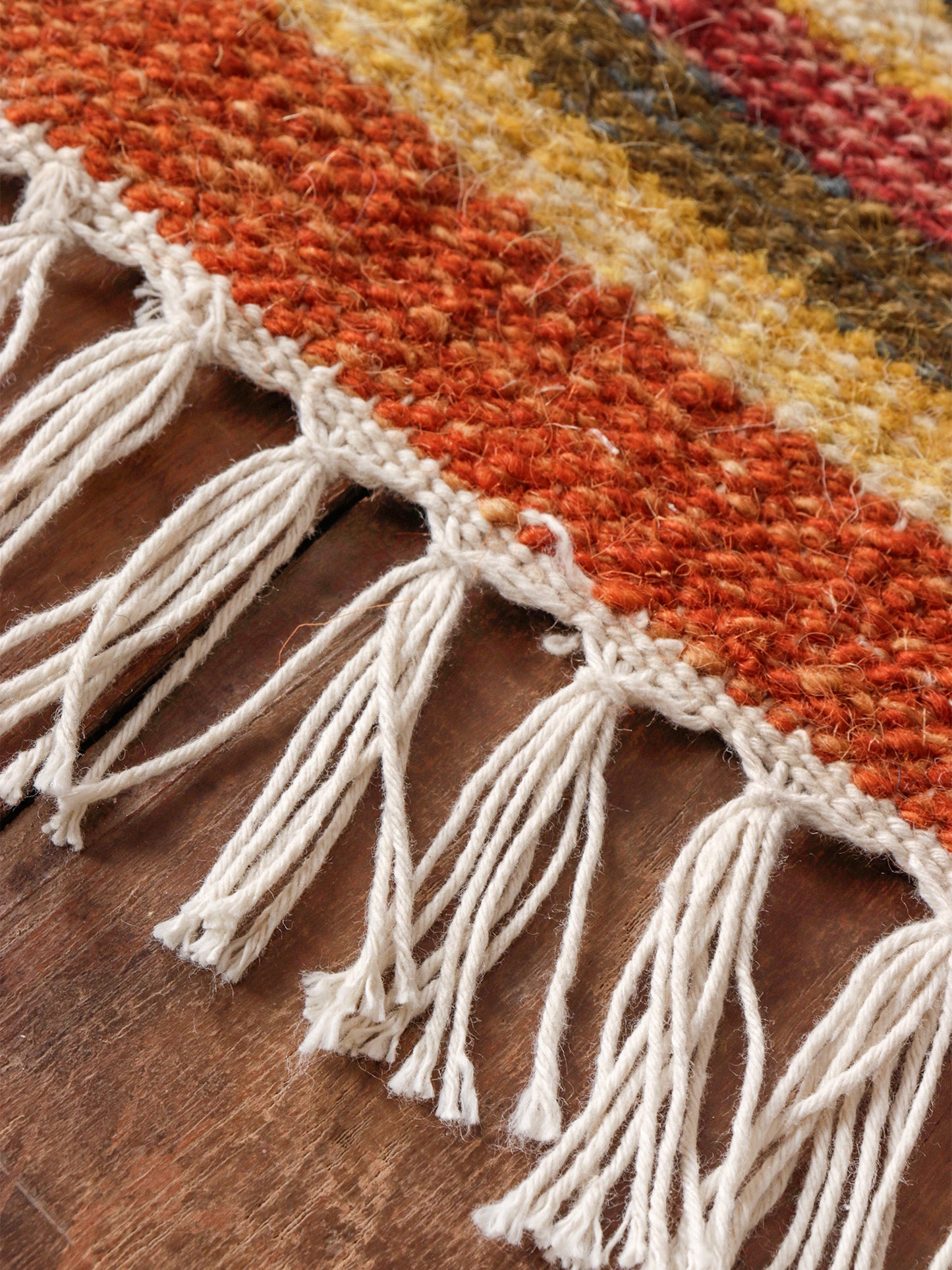 Dhurrie Turkish Kilim Handwoven Woolen for Floor, Living Room & Bedroom | Brown - 3x5 feet