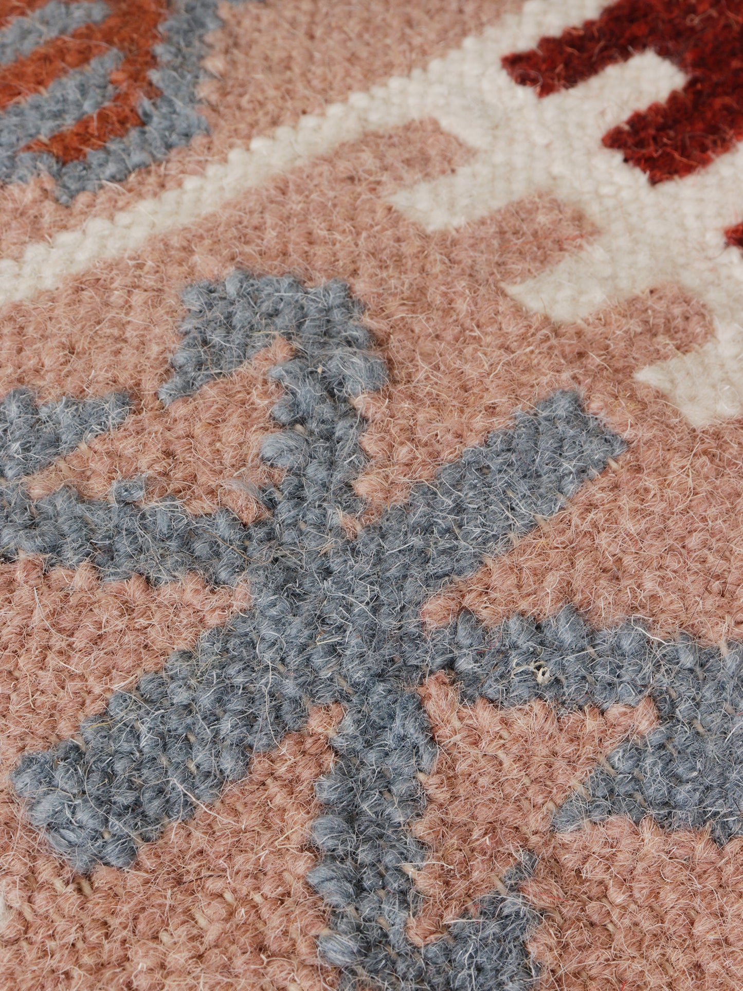 Dhurrie Abstract Kilim Handwoven Woolen for Floor, Living Room & Bedroom | Multi - 3x5 feet