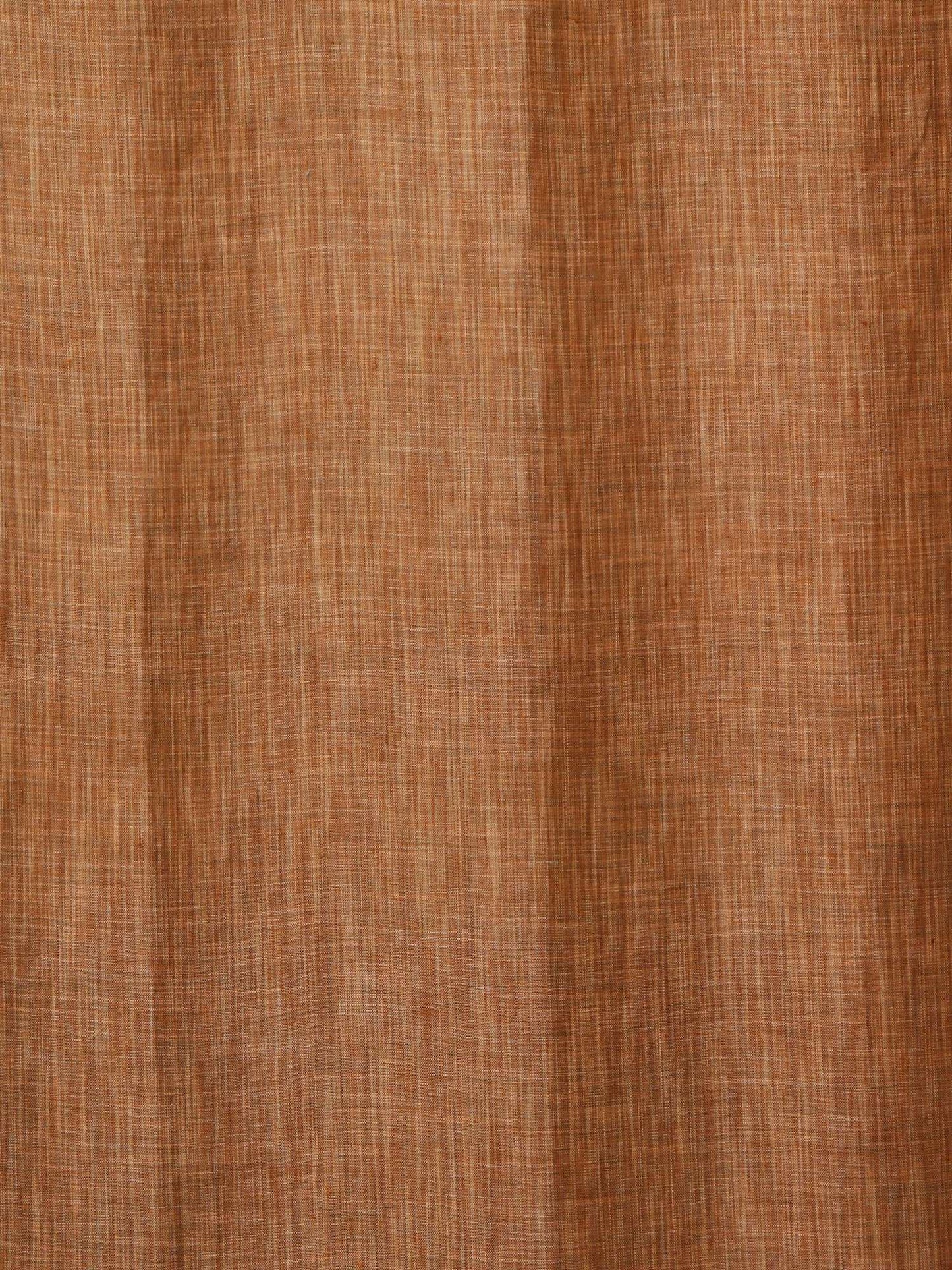 Curtain Cotton Blend Hidden Loop Self Textured Ocher - 52" x 90"