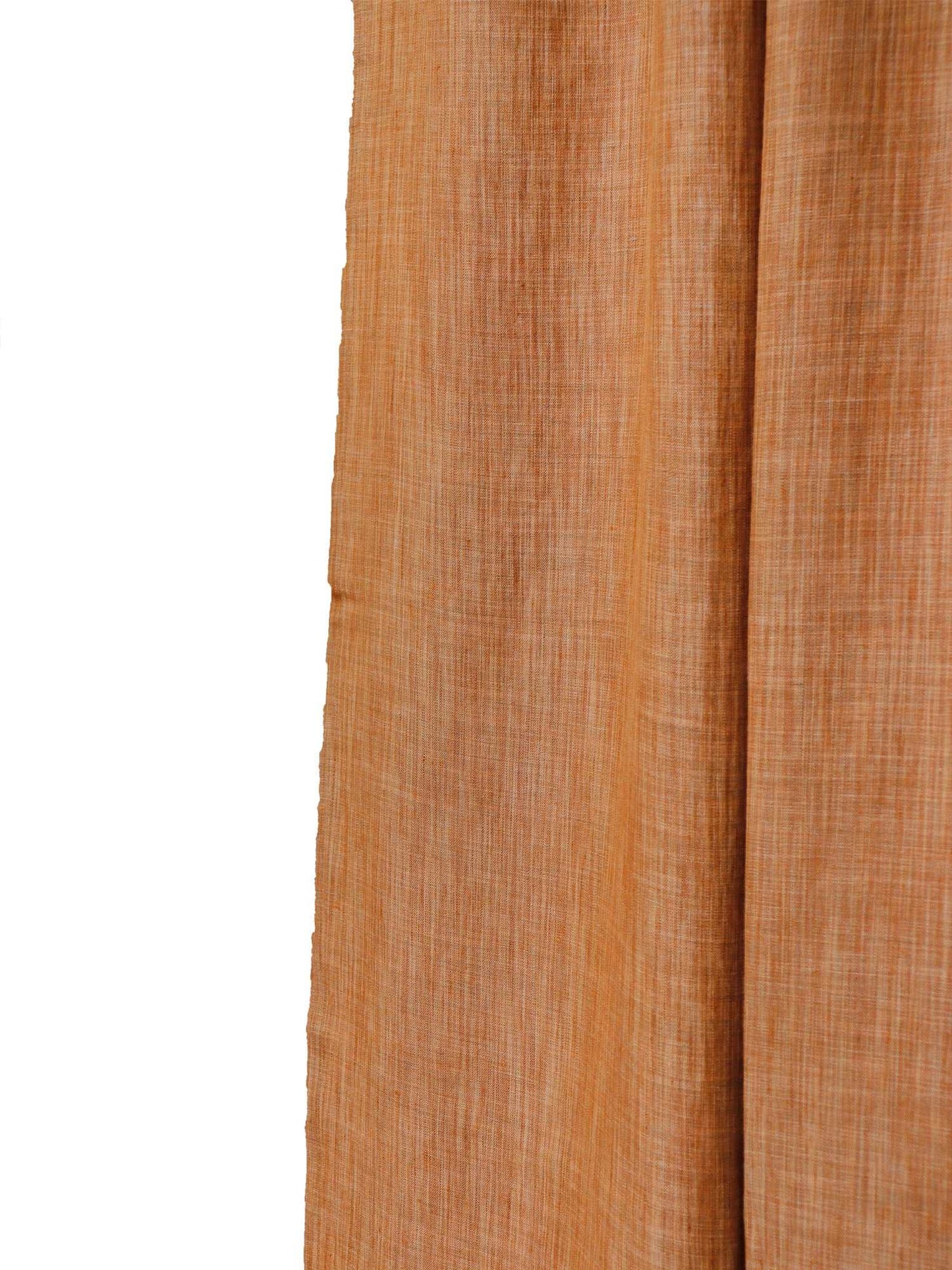 Curtain Cotton Blend Hidden Loop Self Textured Ocher - 52" x 90"