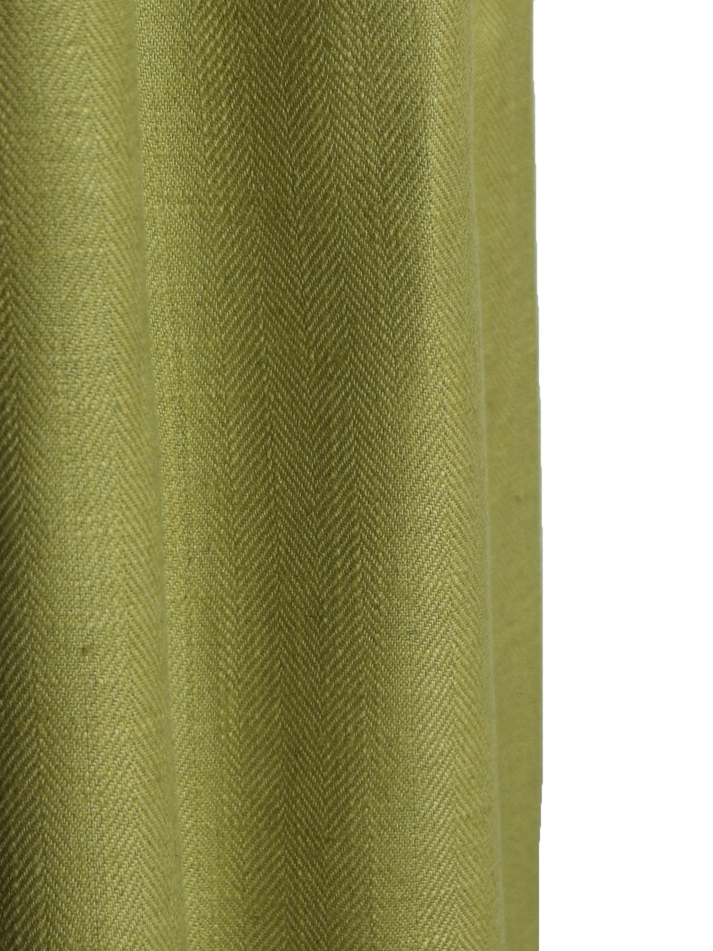 Door Curtain Self Textured Cotton Blend Green - 52" X 84" (Hidden Loop)