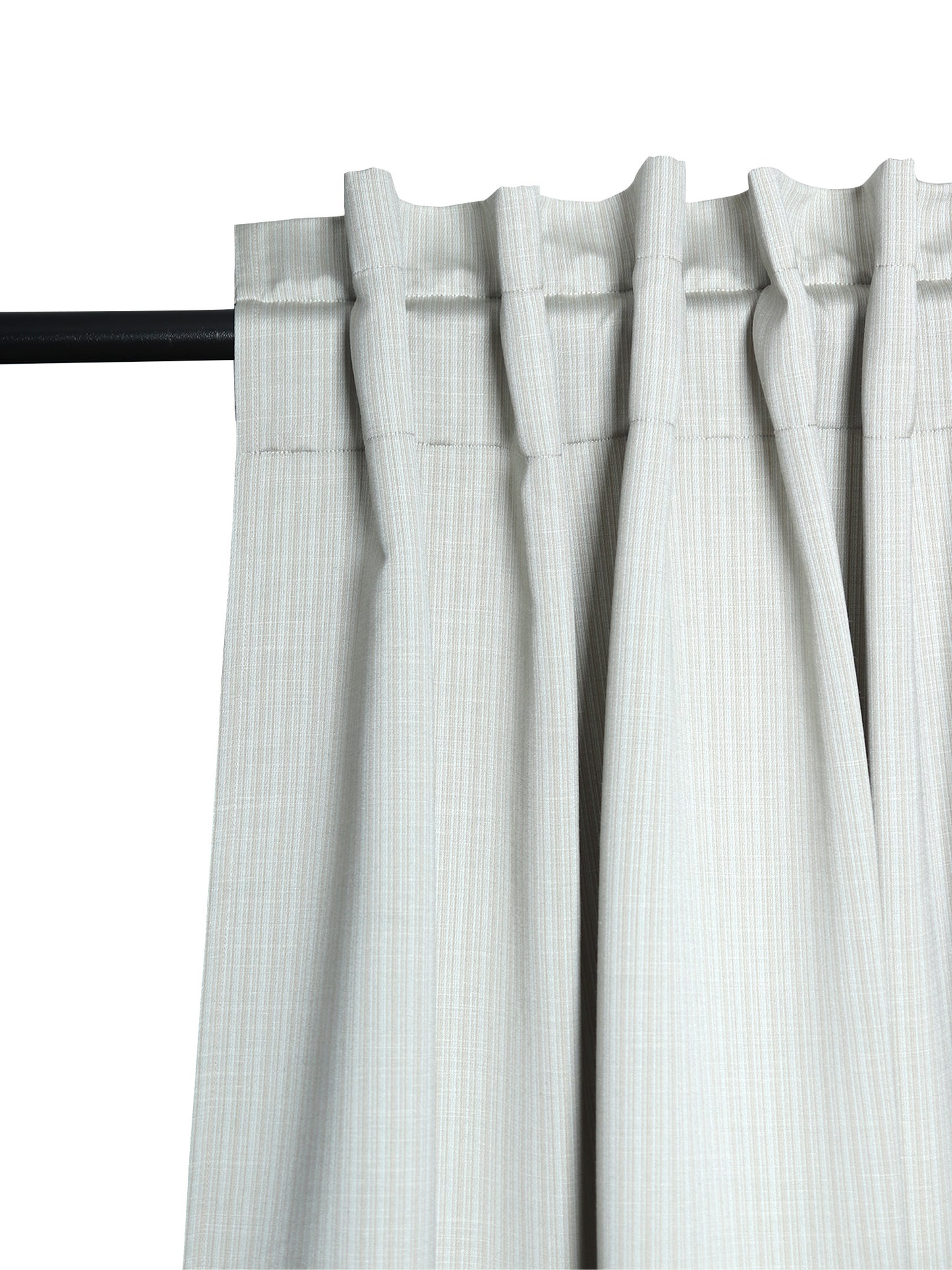 Door Curtain Cotton Blend Solid Off White - 52" X 84" (Hidden Loop)