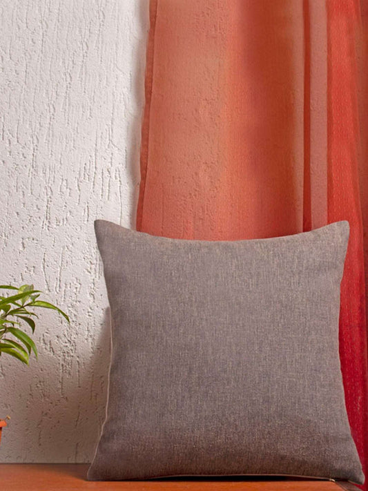 Cushion Cover 100% Cotton Grey - 16" X 16"