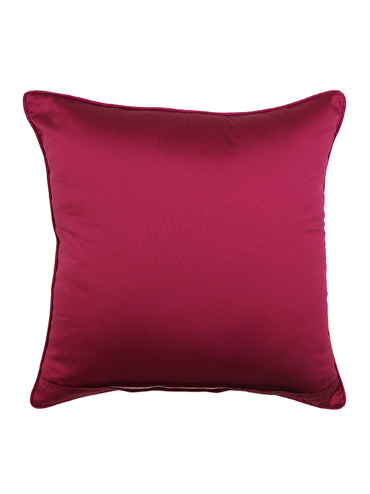 Cushion Cover Polyester Ikat Pink | 20" X 20" Inch