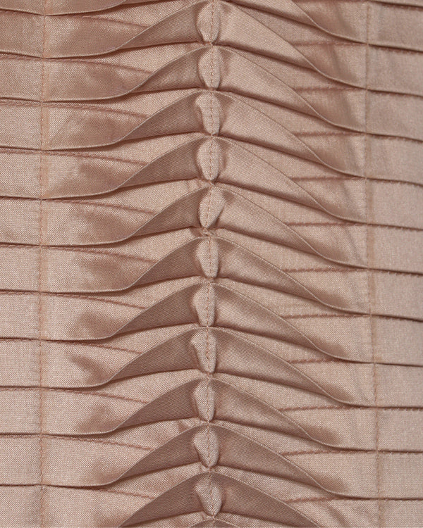 Technique Cushion Cover Set of 3 – Blush & Cream Pleated Design, 16" x 16"
