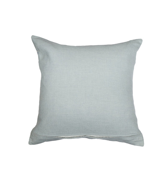 Cushion Cover with Abstract Print - Polyester Blend | Blue/Grey - 20x20in