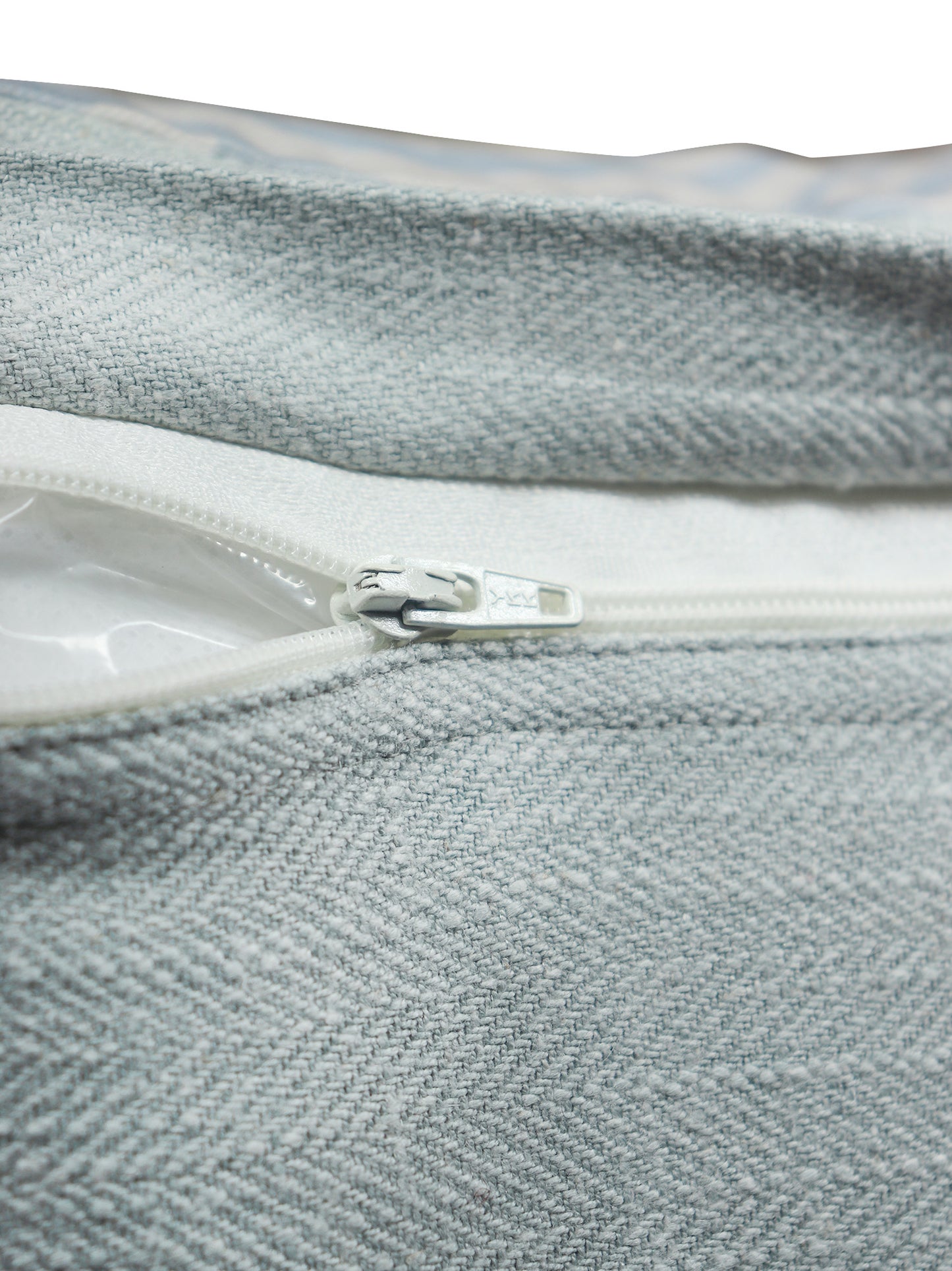 Cushion Cover with Abstract Print - Polyester Blend | Blue/Grey - 20x20in