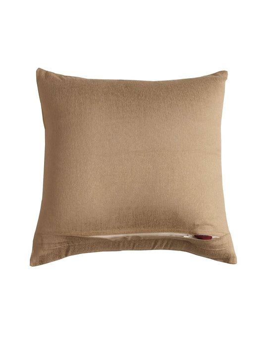 Cushion Cover Polyester Blend Concentric Embroidery Gold - 16" x 16"