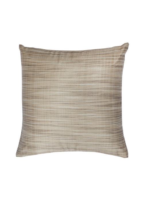 Cushion Cover for Sofa, Bed Brocade Silk | Beige - 16x16in(40x40cm) (Pack of 1)