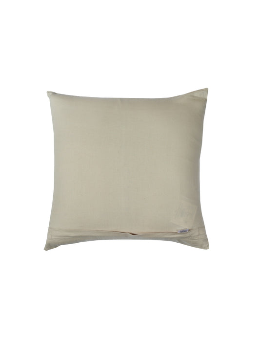Cushion Cover for Sofa, Bed Brocade Silk | Beige - 16x16in(40x40cm) (Pack of 1)
