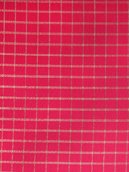 Cushion Cover for Sofa, Bed Varanasi Silk Cord Piping | Pink - 16x16in(40x40cm) (Pack of 1)