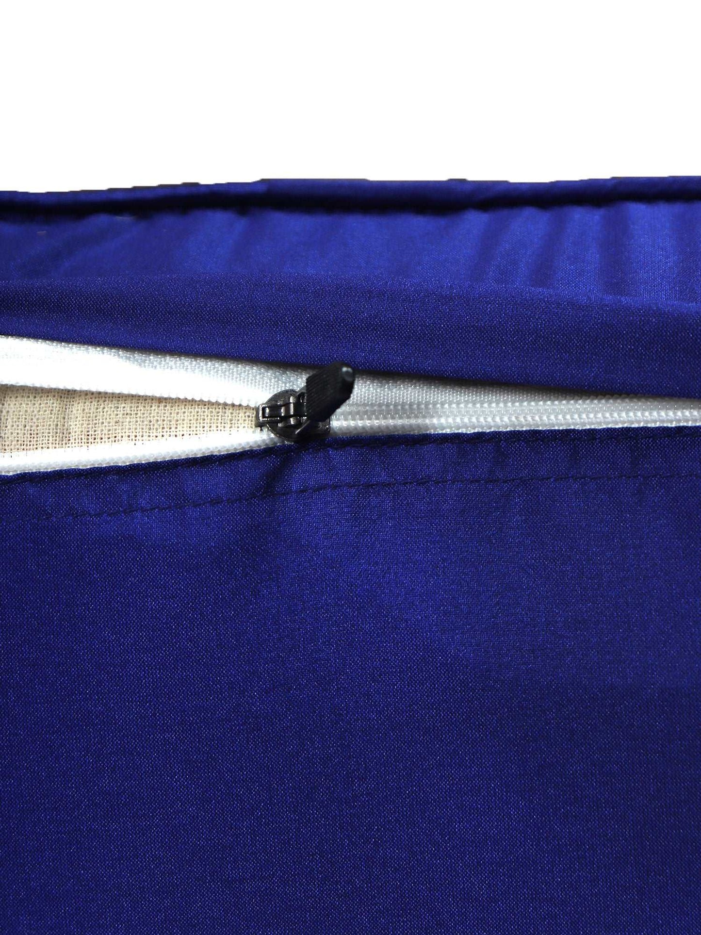 Cushion Cover for Sofa, Bed Poly Canvas Ikat Print | Orange Blue - 16x16in(40x40cm) (Pack of 1)