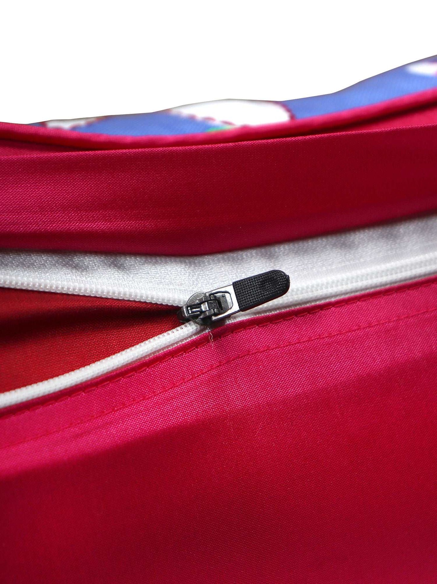 Cushion Cover for Sofa, Bed Cotton Polyester| Floral Design | Hand Embroidery(Chawal Taka) | Pink Blue - 12x22in(30x56cm) (Pack of 1)