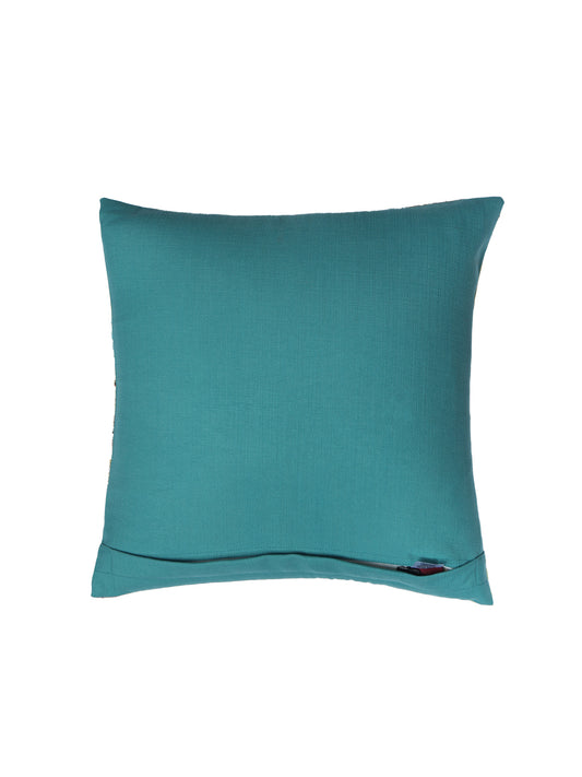 Abstract Art Cushion Cover 16x16in - Multicolor Polycanvas Print | Zeba World
