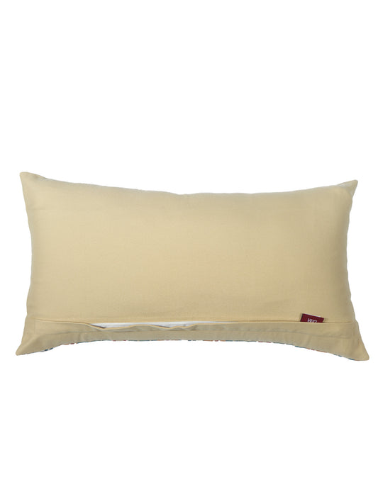 Cushion Cover Abstract Printed - Cotton Blend | Multicolor | 12x22 Inch