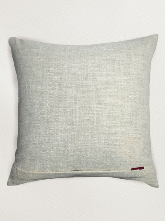 Multicolor Leather Patchwork 16 x 16 inch | Square Decorative Cushion Cover