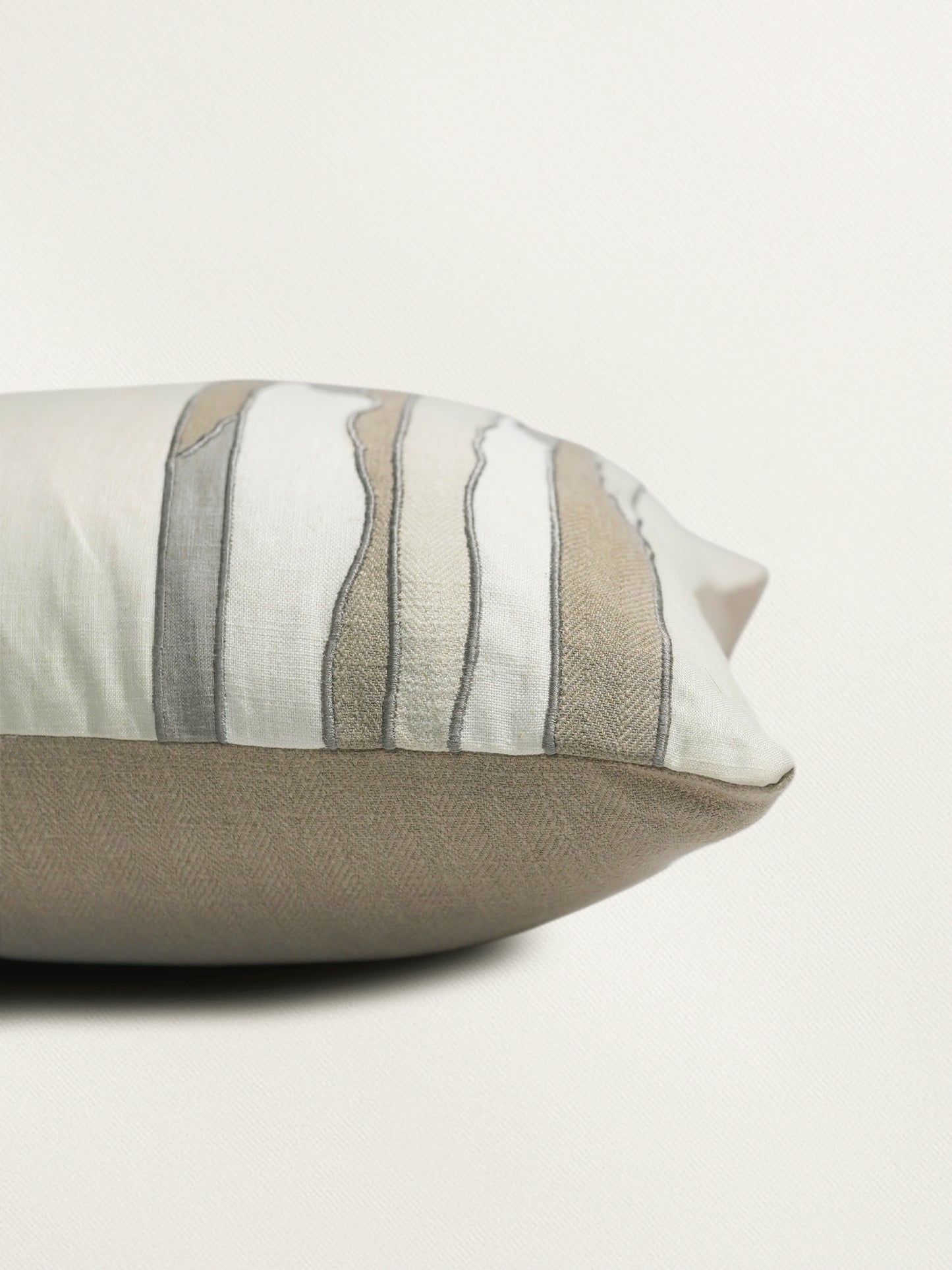 ZEBA Cushion Cover - Luxe Collection | Sofa, Bedroom, Couch | Applique Patches | Multicolor - Poly Cotton | 16x16 inch (40x40 cms) (Pack of 1)