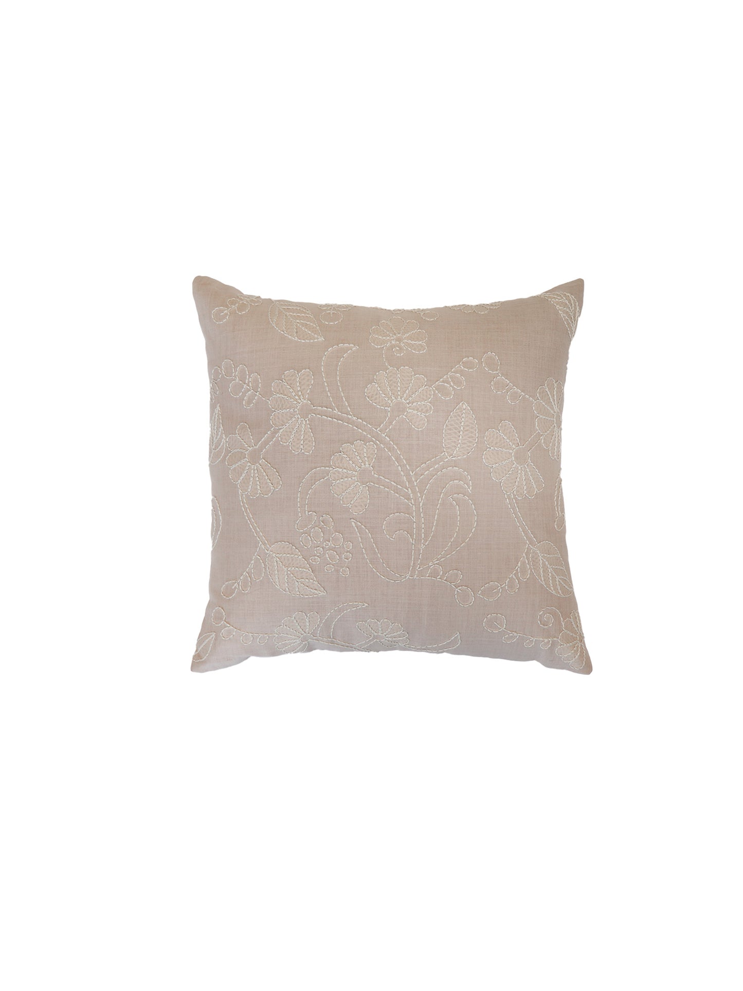 Hand Embroidered Luxe Collection Cushion Covers with Floral Pattern | Multi 16x16, 20x20 Inches (Set of 2)