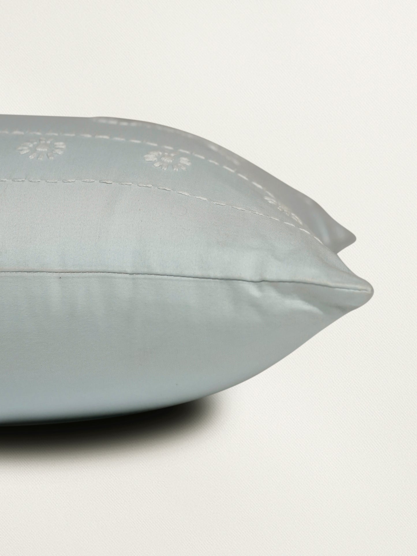 Hand Embroidery Cushion Cover | Paisley Design - Cotton 12 x 22 inches