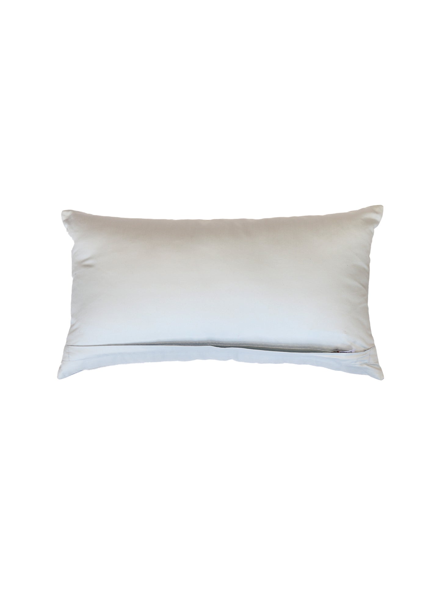 Hand Embroidered Luxe Collection Cushion Covers with Floral Pattern | Multi 16x16, 12x22 Inches (Set of 2)