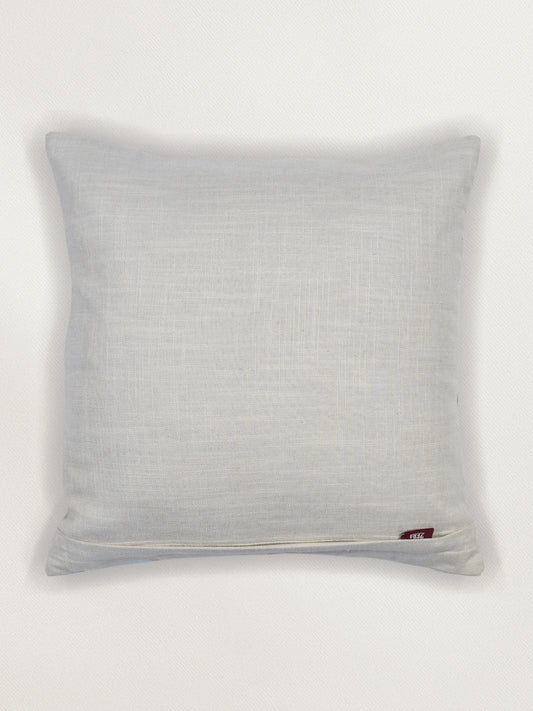 Patti Work Modern Cushion Cover 16 Inch x 16 Inch | Leather