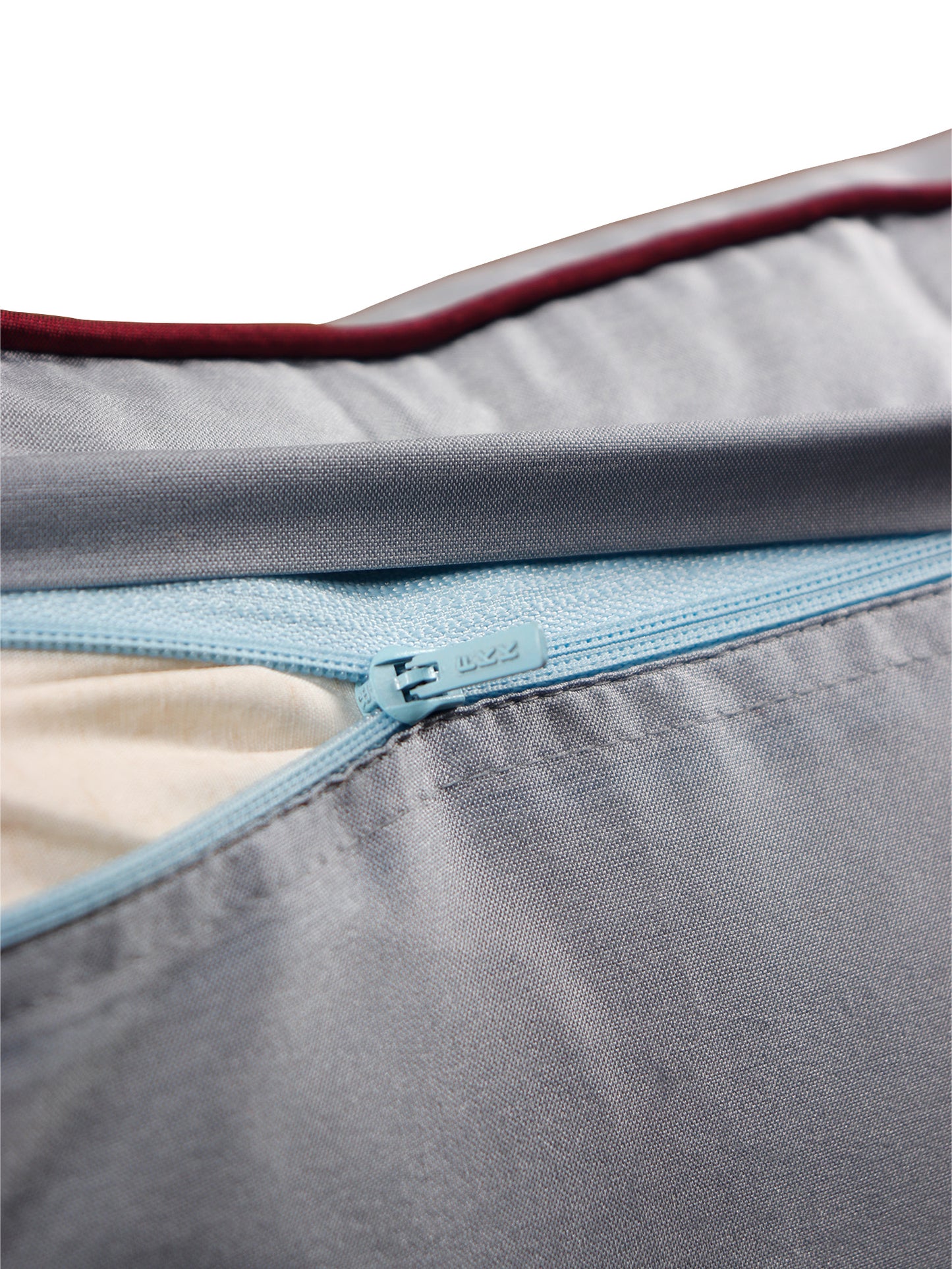 Floral Arabesque Motif in Two Tone Embrodiery Cushion Cover - Silver/Magenta - 16x16 Inches