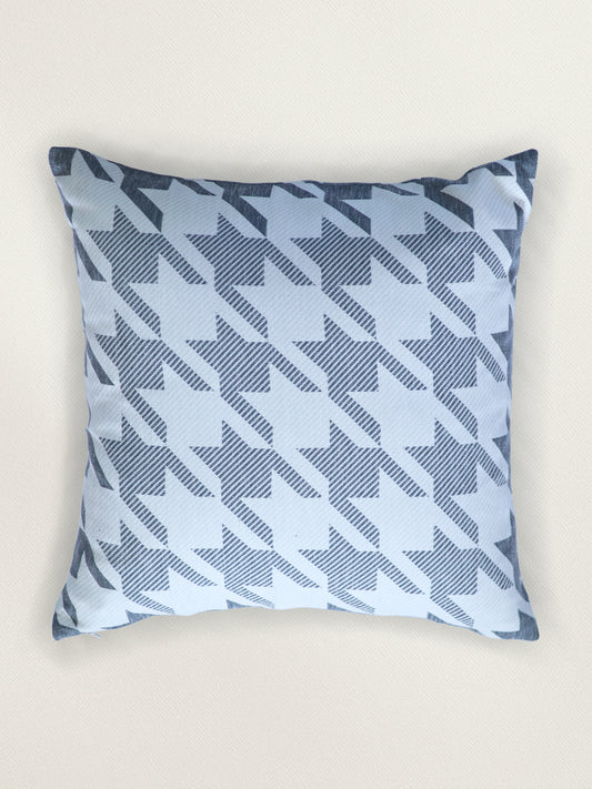 Polyester Cushion Cover – Black & White Digital Print, 18x18 inch, Set of 1