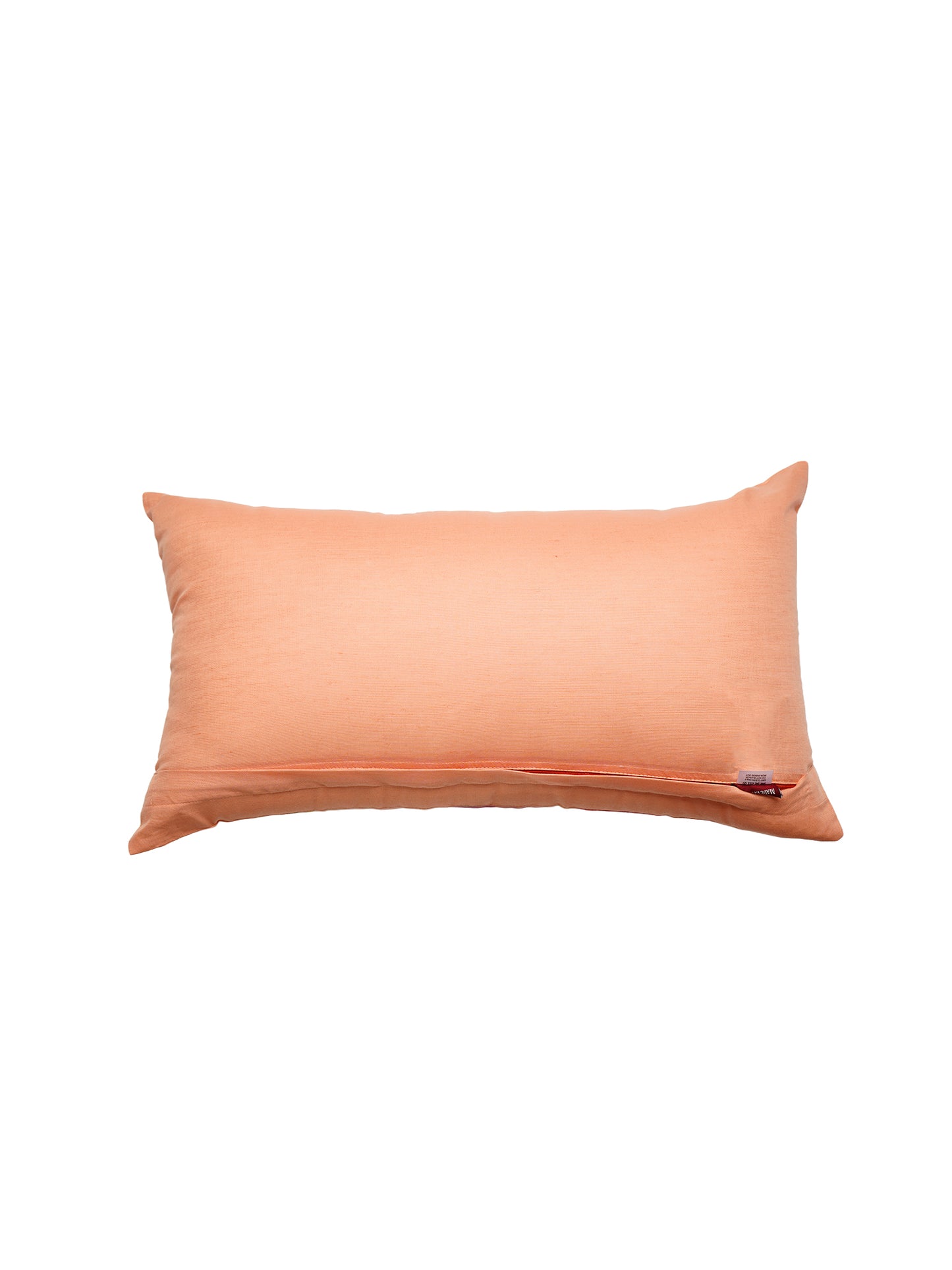 Multicolor Linen Cushion Cover- Hand Painted Design 12x12 inches,set of 1