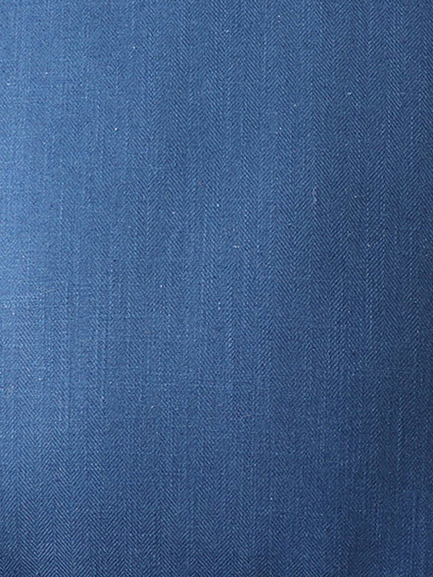 Cushion Cover (Euroshams) for Sofa, Bed Cotton Blend | Self Textured | Navy Blue - 24x24in(61x61cm) (Pack of 1)