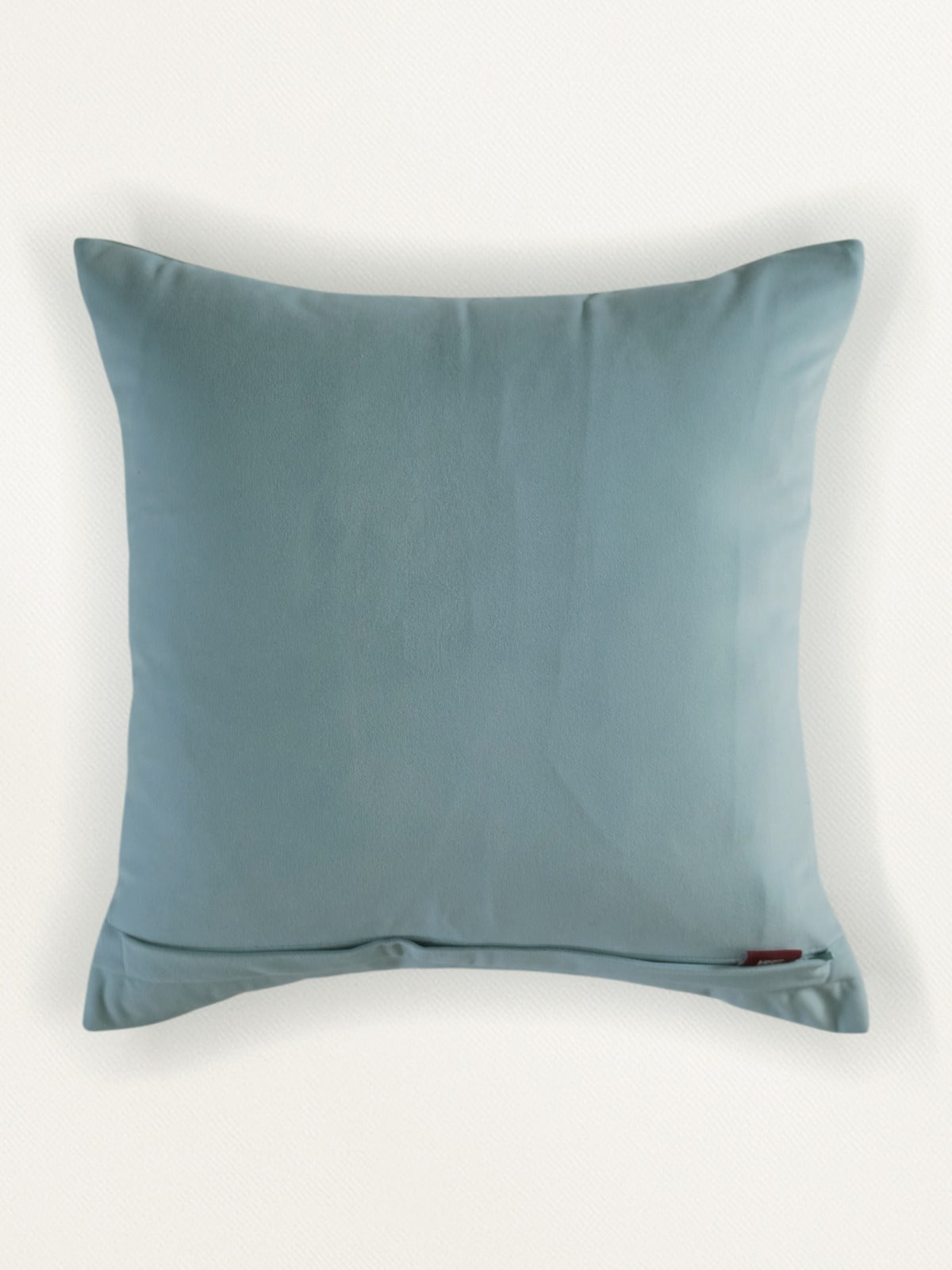 Hand Embroidered Brocade Cushion Cover 18 Inch x 18 Inch | Blue