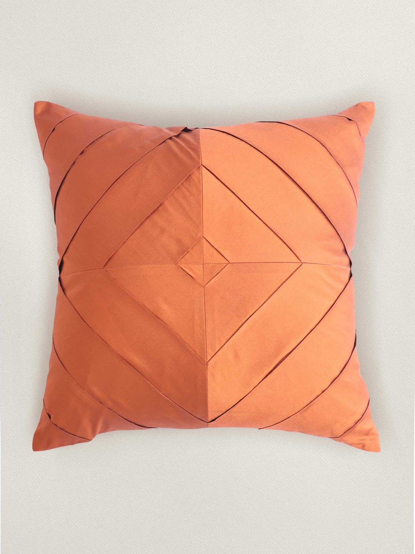 Pleated Taffeta cushion cover 18x18inch, Multicolor