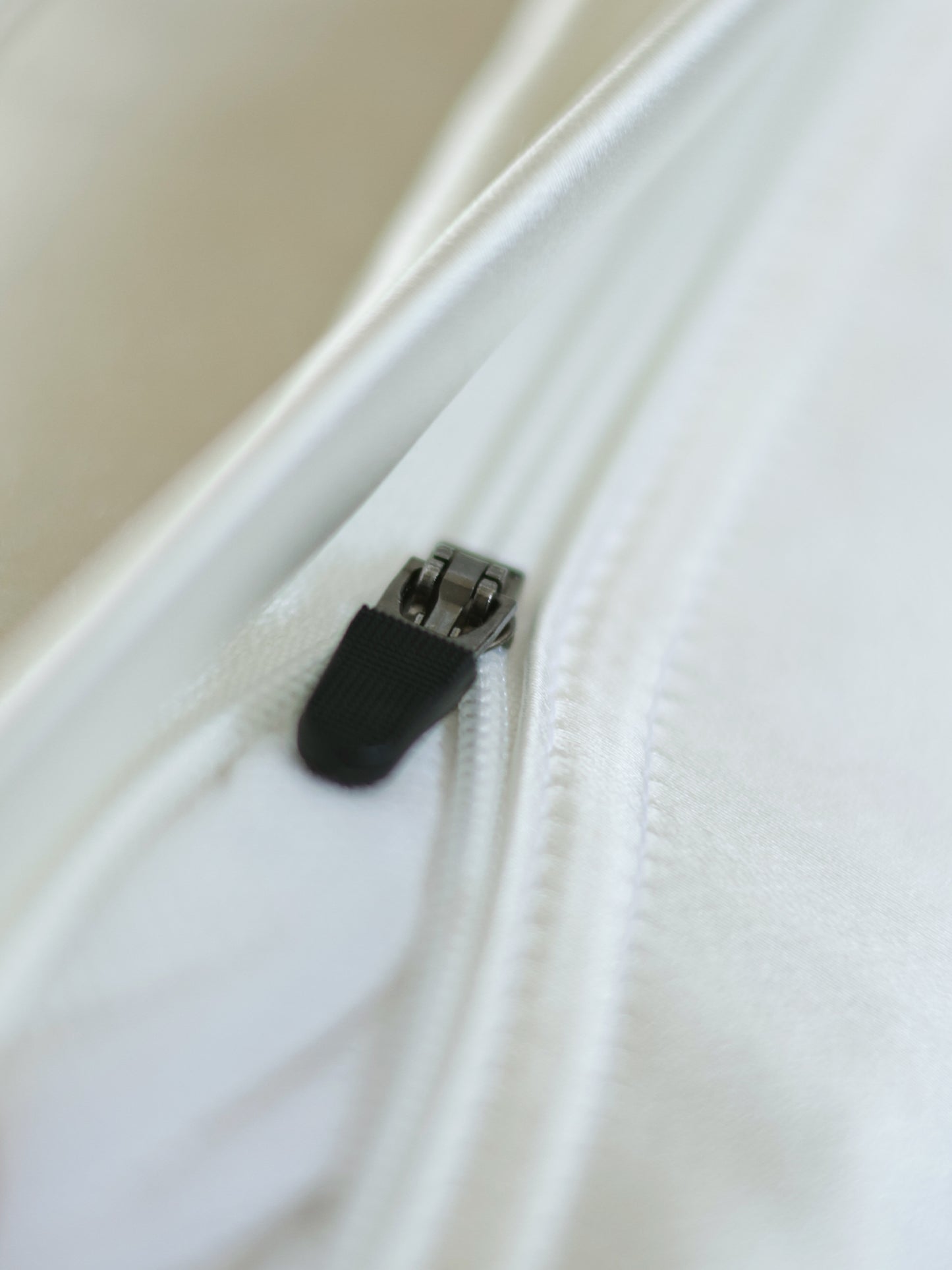 Polycotton Embroidered Cushion Cover 16 Inch x 16 Inch | Cream & Purple