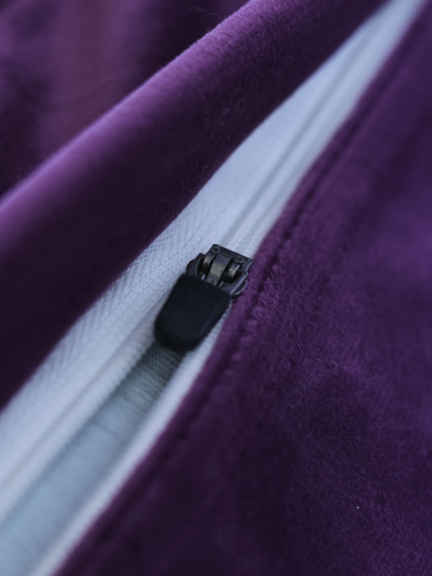 Embroidered Velvet Cushion Cover 16 Inch x 16 Inch | Purple