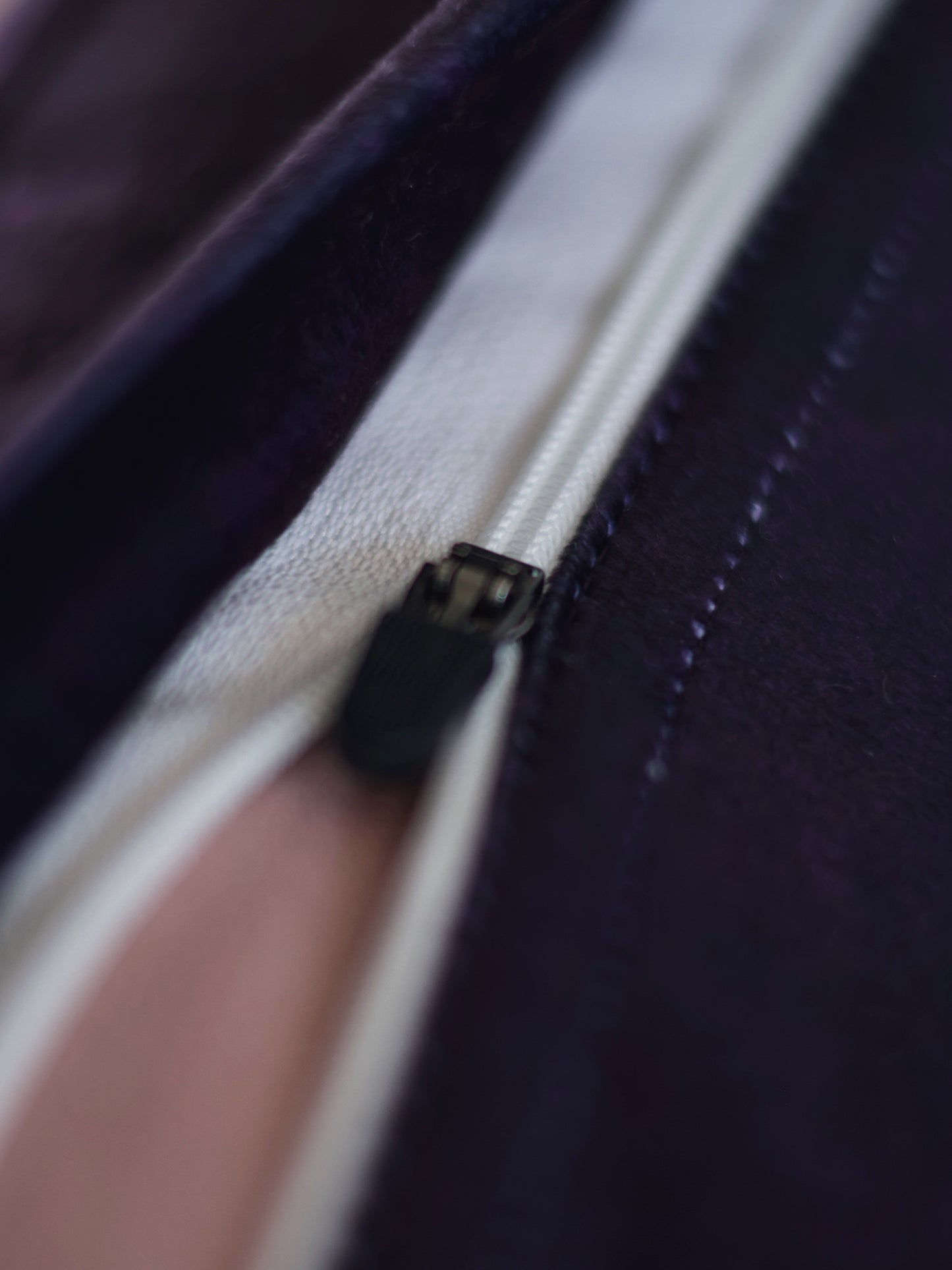 Embroidered Printed Velvet Cushion Cover 12 Inch x 22 Inch | Purple