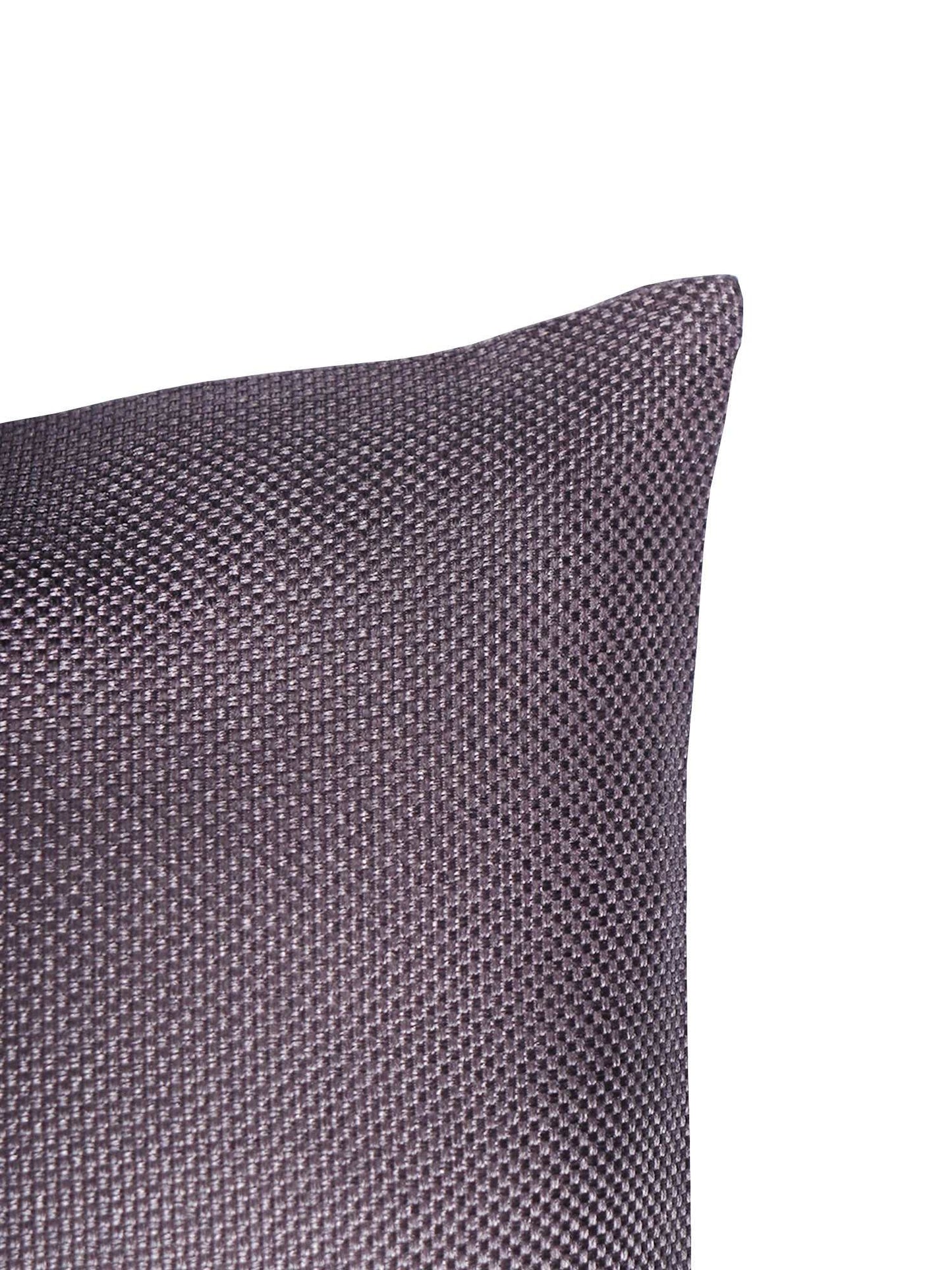 Cushion Cover for Sofa, Bed Cotton Blend |Self Textured | Lilac - 16x16in (40x40cm) (Pack of 1)