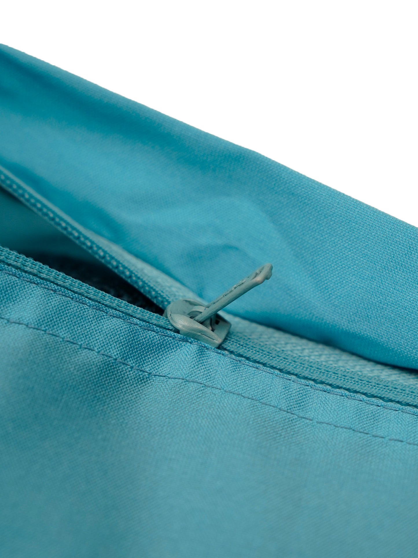 Embroidered Black Motif | Aquatic Blue Cushion Cover | Standard 16 Inch x 16 Inch | Durable Polyester Fabric