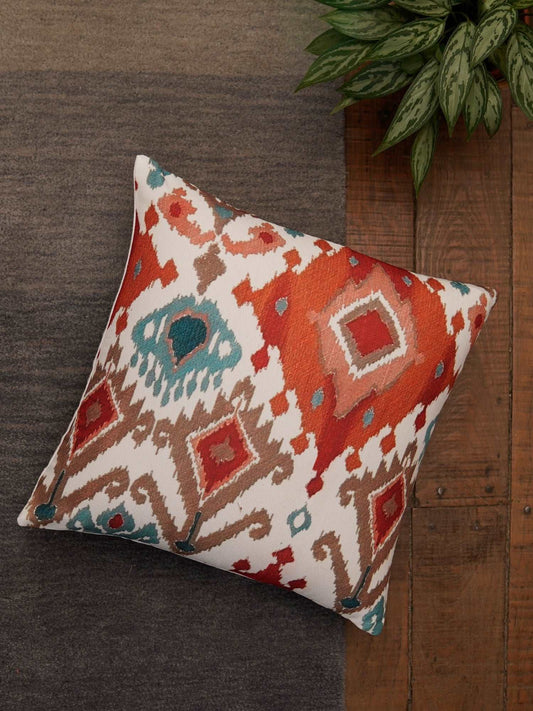 Cushion Cover Polycanvas Ikat Multi - 16" X 16"
